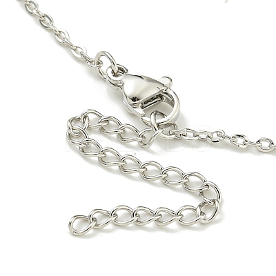 304 Stainless Steel Cable Chain Necklaces NJEW-H040-09P-1