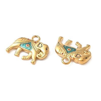 304 Stainless Steel Enamel Pendants STAS-I346-18G-01-1