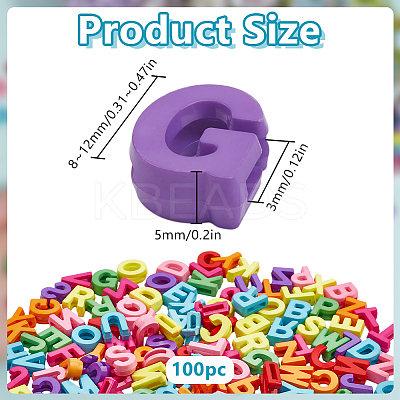 100Pcs Opaque Acrylic Beads OACR-DR0001-01-1