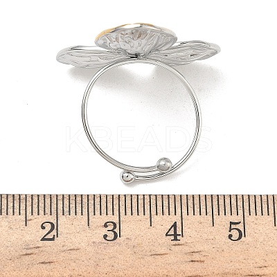 304 Stainless Steel Cuff Rings LS-RJEW-D338-03A-GP-1