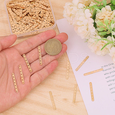 200Pcs Iron Spacer Bar FIND-CA0009-73LG-1