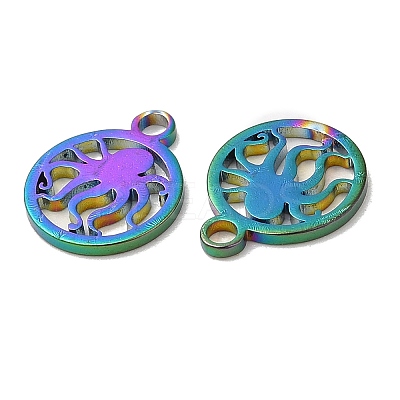 Ion Plating(IP) 304 Stainless Steel Charms STAS-L020-001RC-1