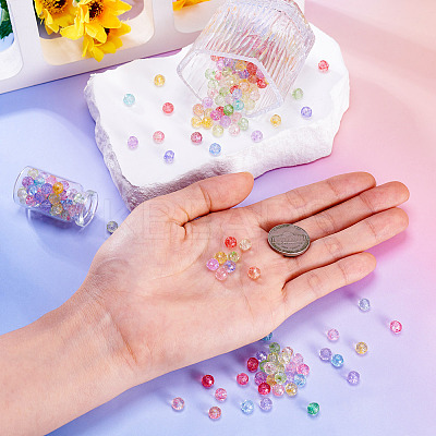 400Pcs 10 Colors Transparent Glass Beads Strands GLAA-TA0002-88-1