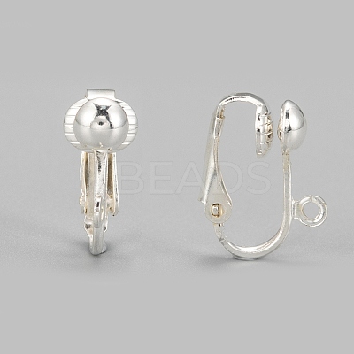 Iron Clip-on Earring Findings LS-EC141-S-1