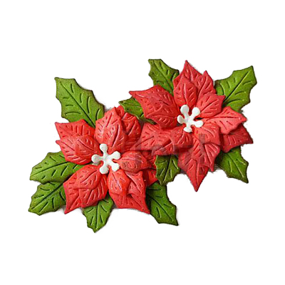 Christmas Flower Carbon Steel Cutting Dies Stencils DIY-M011-45-1