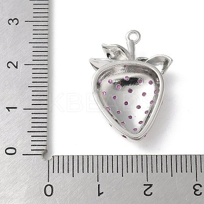 Brass Micro Pave Cubic Zirconia Pendants KK-P290-39P-1