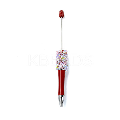 Plastic Beadable Pens DIY-Q036-02E-1