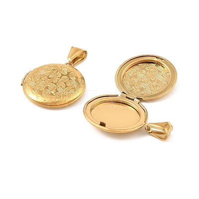 316 Stainless Steel Locket Pendants STAS-K321-10G-1
