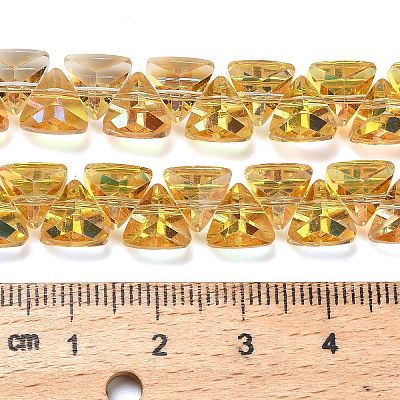 Electroplate Glass Beads Strands EGLA-P066-02A-HP03-1