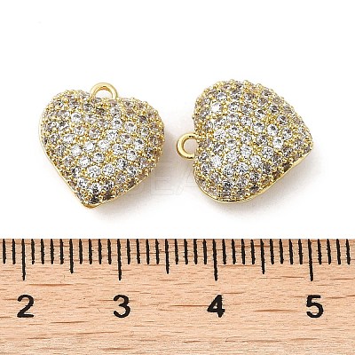 Brass Micro Pave Cubic Zirconia Hollow Out Charms KK-Q793-03G-1