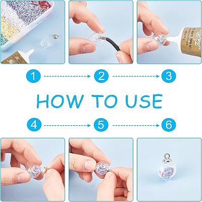 DIY Glass Pendant Making Kits DIY-CA0001-38-1