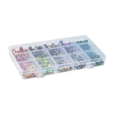 DIY Ocean Theme Synthetic Turquoise Beaded Stretch Bracelet Making Kit DIY-FS0005-56-1