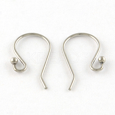 Tarnish Resistant 201 Stainless Steel Earring Hooks STAS-R063-33-1