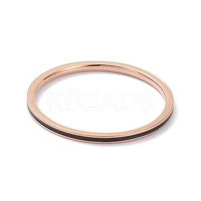 1~1.3mm Simple Enamel Finger Ring for Girl Women RJEW-C012-04E-RG-02-1