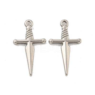 Non-Tarnish 304 Stainless Steel Pendants STAS-O004-06A-P-1