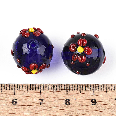 Handmade Lampwork Enamel Beads LAMP-T023-23A-1