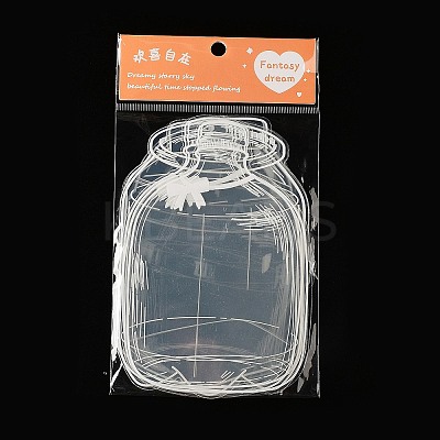 20Pcs 5 Styles PET Plastic Waterproof Self-Adhesive Lace Bottle Stickers LS-AJEW-Z024-02C-1