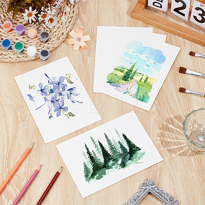 50Pcs Wood Pulp Cotton Blank Greeting Cards DIY-WH0816-026D-1