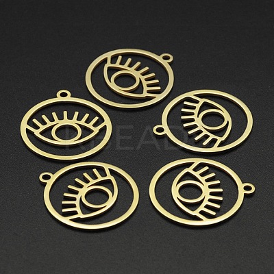 201 Stainless Steel Pendants STAS-N090-LA005-2-1