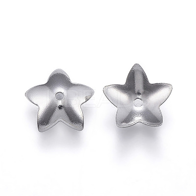 Tarnish Resistant 304 Stainless Steel Flower Bead Caps LS-STAS-G124-28P-1