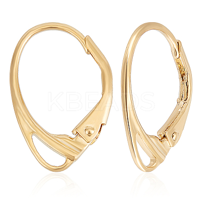 2Pcs 925 Sterling Silver Leverback Earring Findings STER-BC0003-08G-1