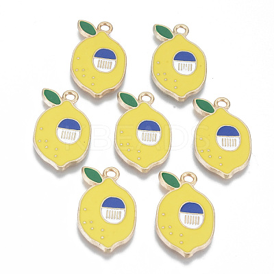 Alloy Enamel Pendants X-ENAM-T011-41KC-RS-1