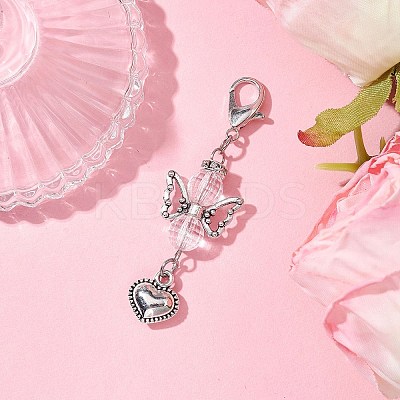 Acrylic Pendant Decoration HJEW-JM01867-01-1