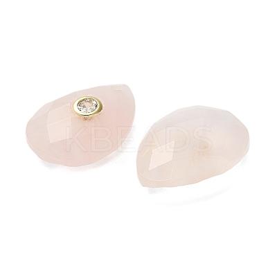 Natural Rose Quartz Pendants G-K371-03J-1