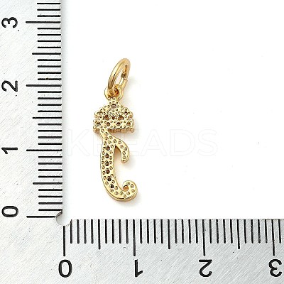 Brass Micro Pave Cubic Zirconia Pendants KK-M273-01G-J-1