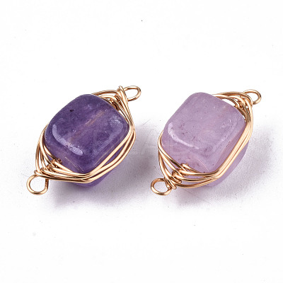 Natural Agate Links Connectors G-T131-99F-1
