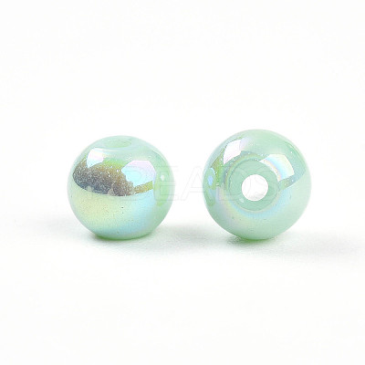 Electroplate Pearlized Glass Pearl Beads EGLA-T021-14A-04-1