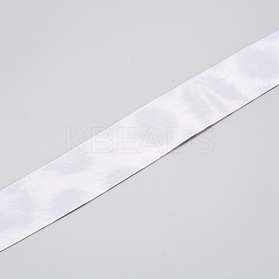 Polyester Grosgrain Ribbon OCOR-WH0063-51-1