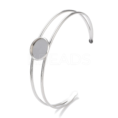 Non-Tarnish 304 Stainless Steel Bracelets Setting Making BJEW-B090-03A-P-1
