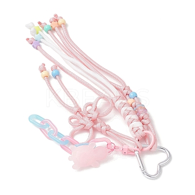 Polyester & Spandex Cord Ropes Pendant Decorations HJEW-JM03844-1