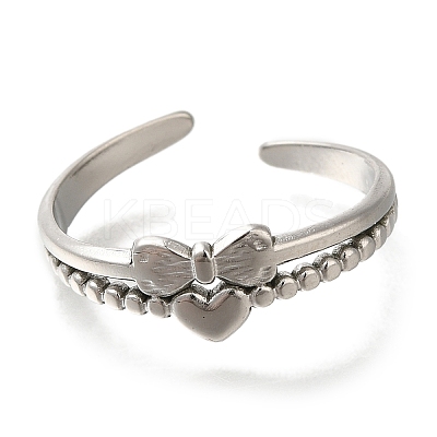 304 Stainless Steel Cuff Rings RJEW-Z074-20P-1