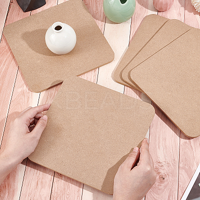 Medium Density Fiberboard (MDF) Portable Clay Wedging Board with Built AJEW-WH0348-382-1