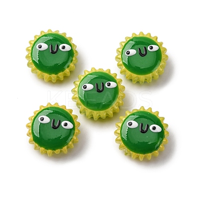 Fuuny Baking Paint Glass Enamel Beads LAMP-Q045-01J-1