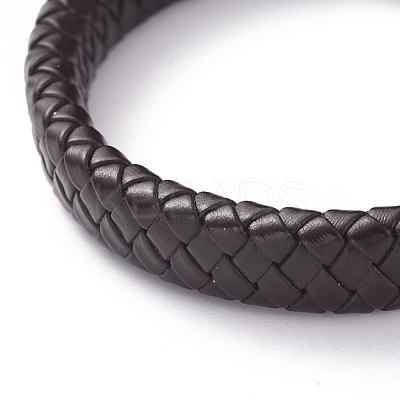 Unisex Leather Cord Weave Bracelets BJEW-JB04893-02-1
