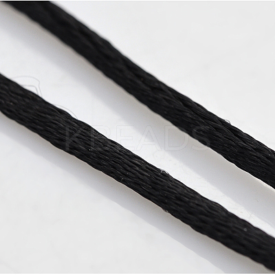 Round Nylon Satin Rattail Cord X-NWIR-O001-A-05-1