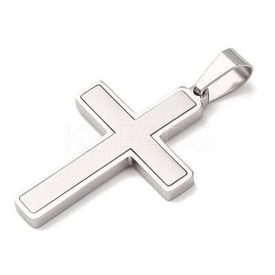 Brushed 304 Stainless Steel Pendants STAS-P421-15P-1