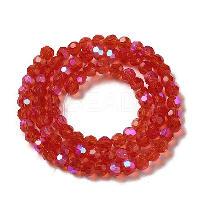 Electroplate Transparent Glass Beads Strands EGLA-A035-T4mm-L01-1