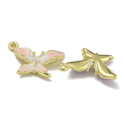 Rack Plating Alloy Enamel Pendants PALLOY-F312-13G-1