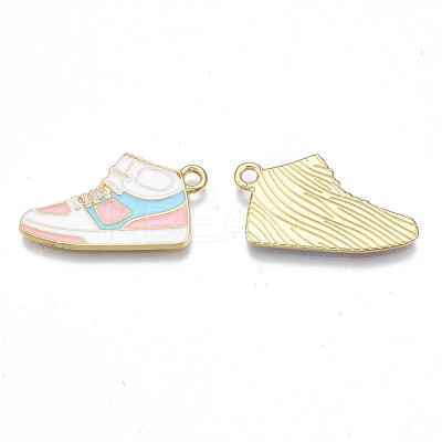 Alloy Enamel Shoes Pendants PALLOY-N170-023B-NR-1
