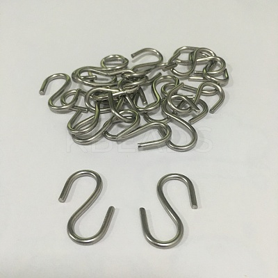 304 Stainless Steel S Hook Findings LS-STAS-WH0002-27mm-1