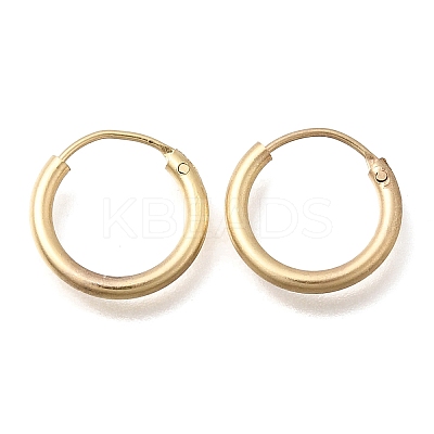 Brass Hoop Earrings EJEW-G474-01G-01-1