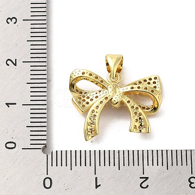Brass Micro Pave Clear Cubic Zirconia Pendants FIND-Z041-07G-1