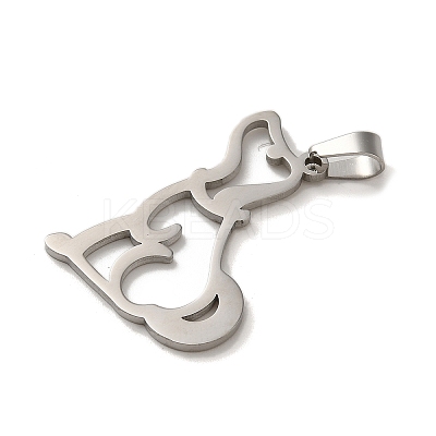 Non-Tarnish 304 Stainless Steel Pendants LS-STAS-O005-15P-1