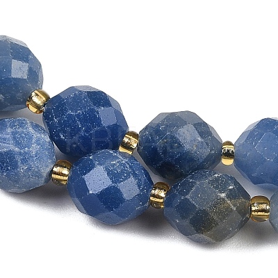 Natural Blue Aventurine(Dyed & Heated) Beads Strands G-N342-149I-12-1