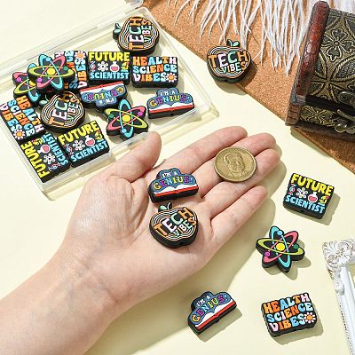 20Pcs 5 Styles Food Grade Eco-Friendly Silicone Beads SIL-CJ0002-85-1