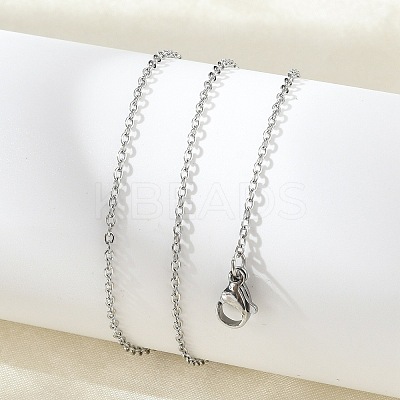 Non-Tarnish 304 Stainless Steel Cable Chains Necklace for Men Women NJEW-N050-A02-S15-1